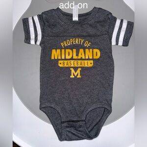 Midland Baseball Nashville Tennessee Baby Bodysuit